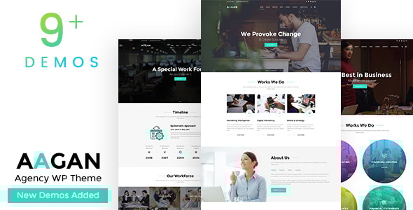 Aagan - Agency Startup WordPress Theme Logo